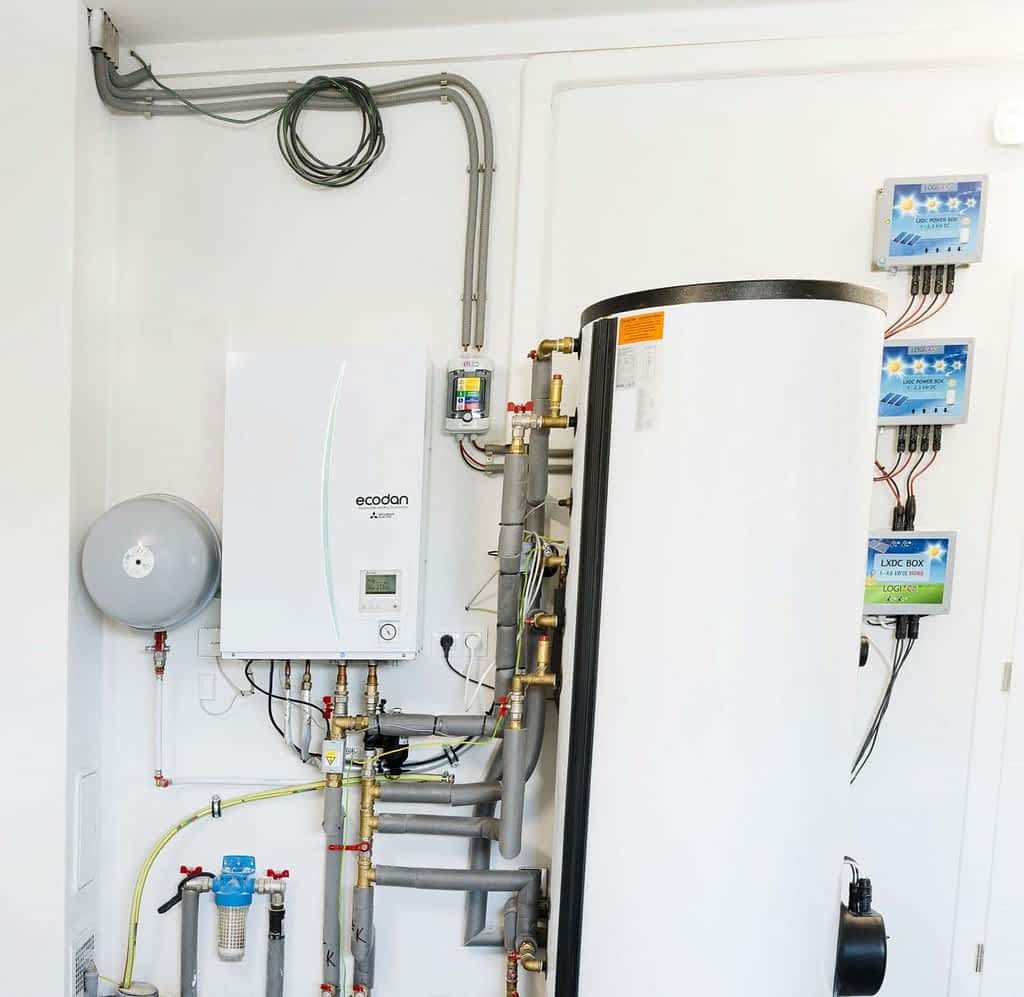 Záber na namontované čerpadlo.